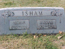 Hannah_Arthur Isham headstone
